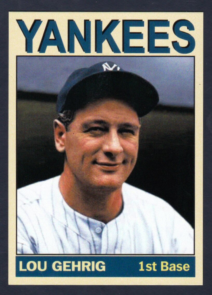 Lou Gehrig '34 New York Yankees MC Private Stock #22 / FREE SHIP / NM+