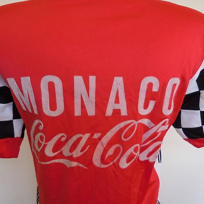 Maillot cycliste manches courtes MONACO COCA-COLA VITUS PATRICK NICOLAS 1985