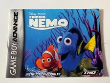 Finding Nemo GameBoy Advance Nintendo GBA Instruction Manual Only
