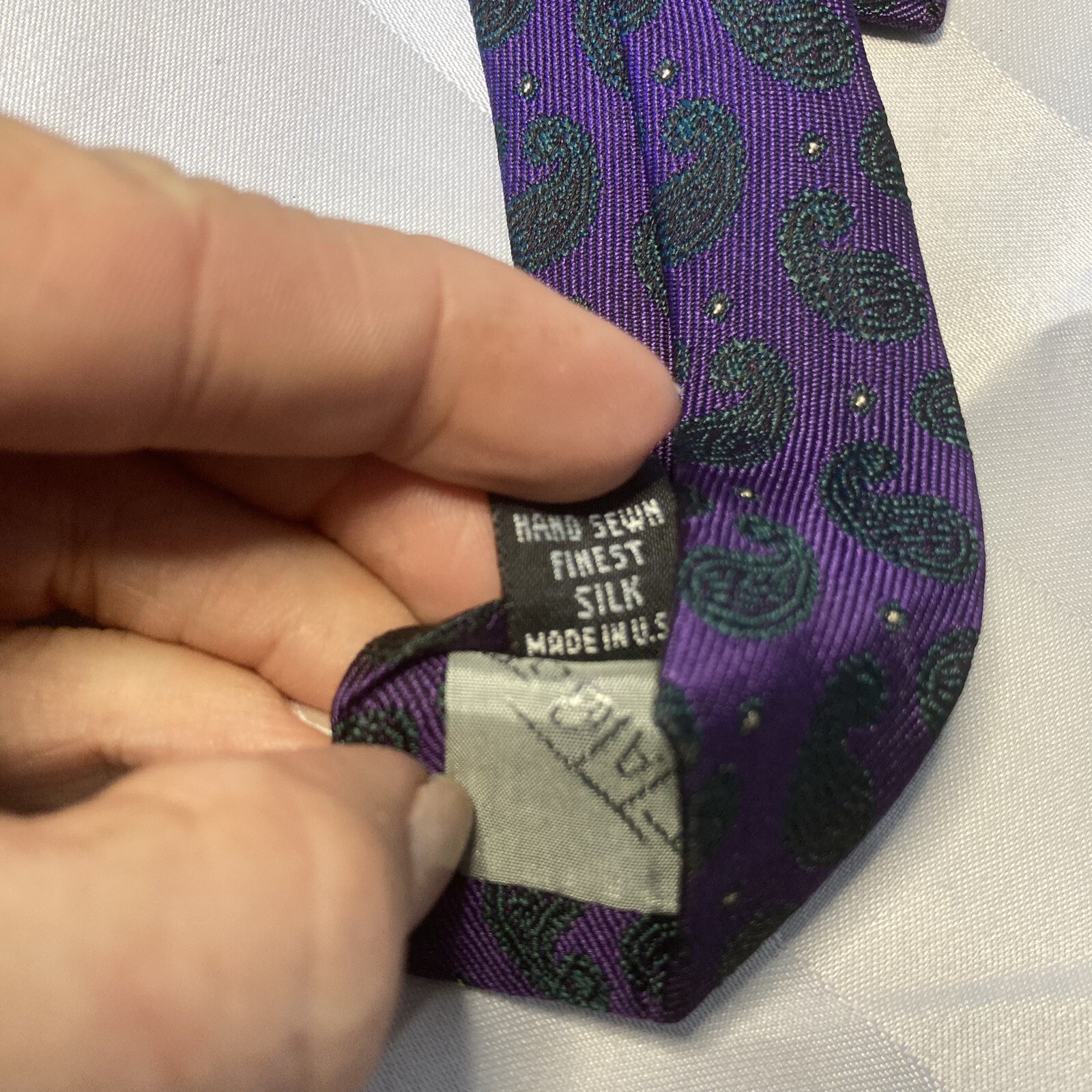 Robert Talbott for Jacobson’s Purple Multicolor P… - image 4