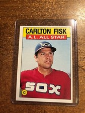 1986 Topps Baseball # 719 AL All Star Carlton Fisk Catcher 1