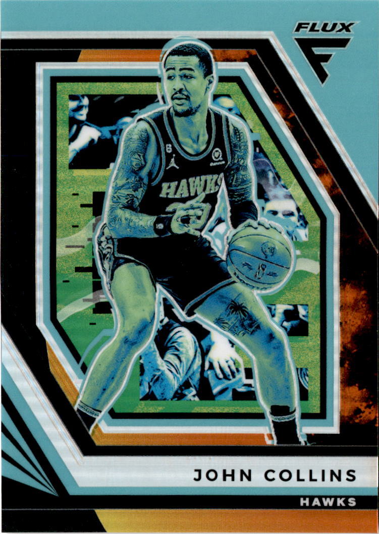 2022-23 Panini Flux #54 John Collins Solar Eclipse #/49 Atlanta
