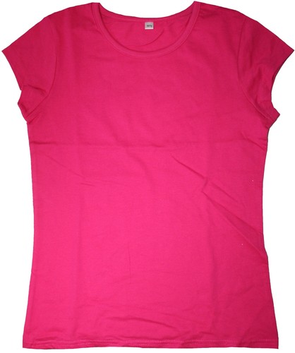 Plain Cotton Rich Fitted T-Shirt Hot 
