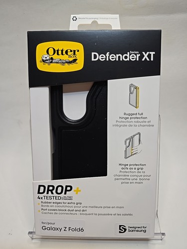 Authentique coque OtterBox Defender série XT pour Samsung Galaxy Z Fold6 (noir)