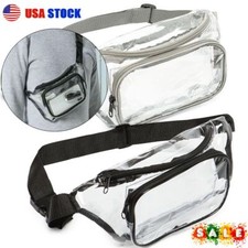 Fanny Pack Men Women Waist Pouch Belt Bag Outdoor Sports Stadium Security Clear