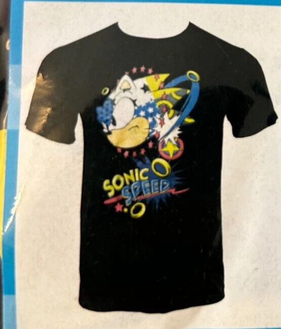 Maglietta Ufficiale Sonic – Game On Since 1991 – T-Shirt Uomo Grigio Scuro (Taglia L)
