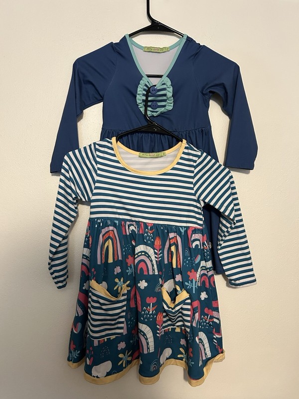 Millie Loves Lily Girls Small S Dresses Lot of 2 EUC rare