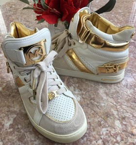 michael kors high tops gold
