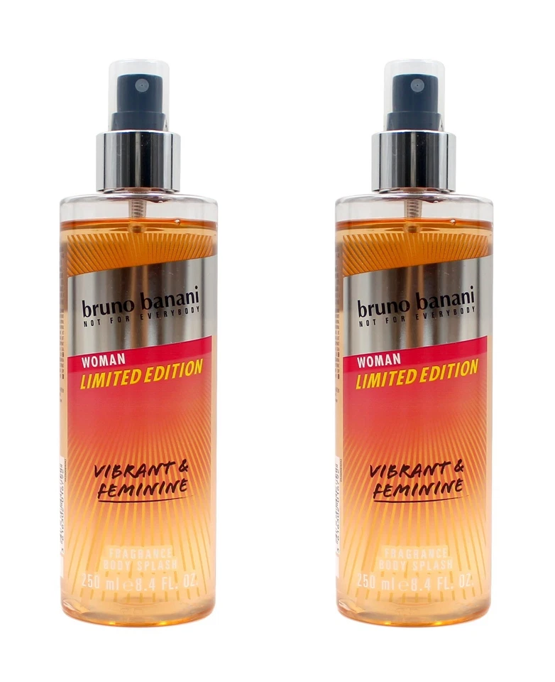 bruno banani Woman Vibrant & Feminine Körper Spray Body Splash , 2x250ml EA16792