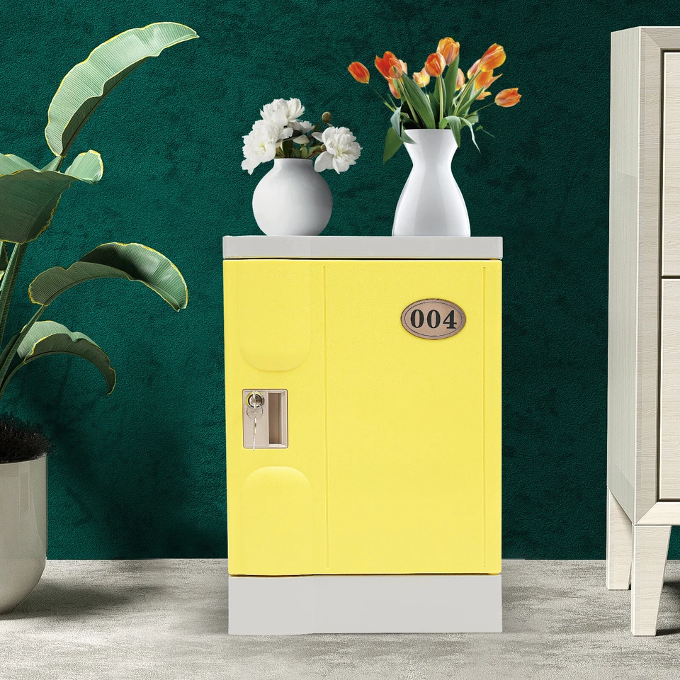 19-дюймовый запираемый отдельно стоящий прикроватный шкафчик с ключами из пластика ABS - Изображение 3 из 4