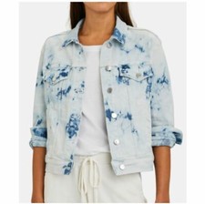 VERONICA BEARD KINLEY TIE DYE DENIM JACKET MADE IN USA
