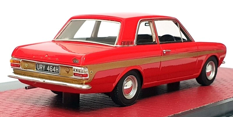 Matrix 1/43 Scale MX40603-102 - 1966-70 Ford Cortina Lotus MkII - Red/Met Gold - Image 2 of 4