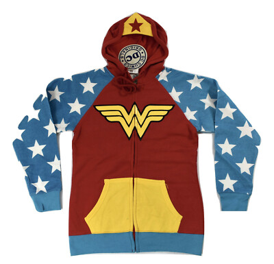 DC Comics Womens Wonder Woman Costume Cosplay Hoodie NWT S