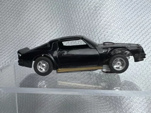 VTG Tyco Pontiac Firebird Trans Am Black & Gold Racing Slot Car Toy Made In HK