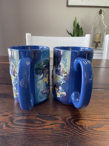 Walt Disney World Where Magic Lives Mugs Fantasia Mickey Shimmer 3D Never Used - Picture 4 of 6