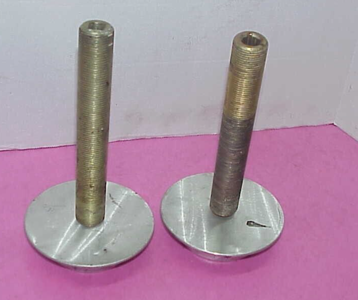 2 Weight Jack Aluminum Coil Spring Cups & Steel Weight Jack Bolts 1
