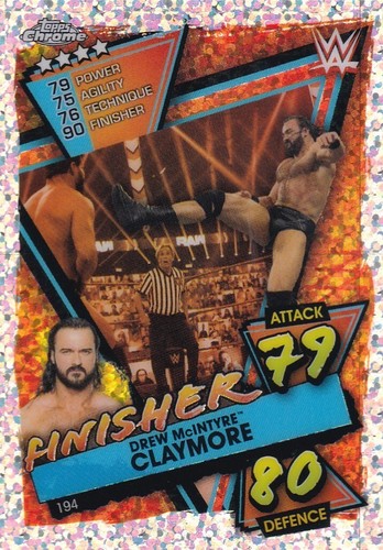 2021 Topps WWE Slam Attax Speckle Refractor #194 DREW MCINTYRE - 第 1/1 張圖片