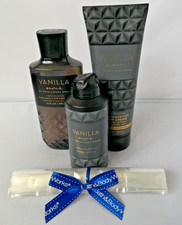 Bath  Body Works VANILLA NOIR Men's Collection Cream Body Wash Spray NWT