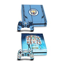 MAN CITY FC 2024 CHAMPIONS VINYL SKIN DECAL FOR SONY PS4 CONSOLE  CONTROLLER