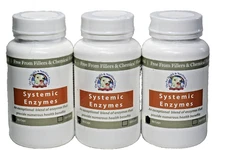 3 btls The Pet Health & Nutrition Company Systemic Enzymes sealed Exp: 1/25