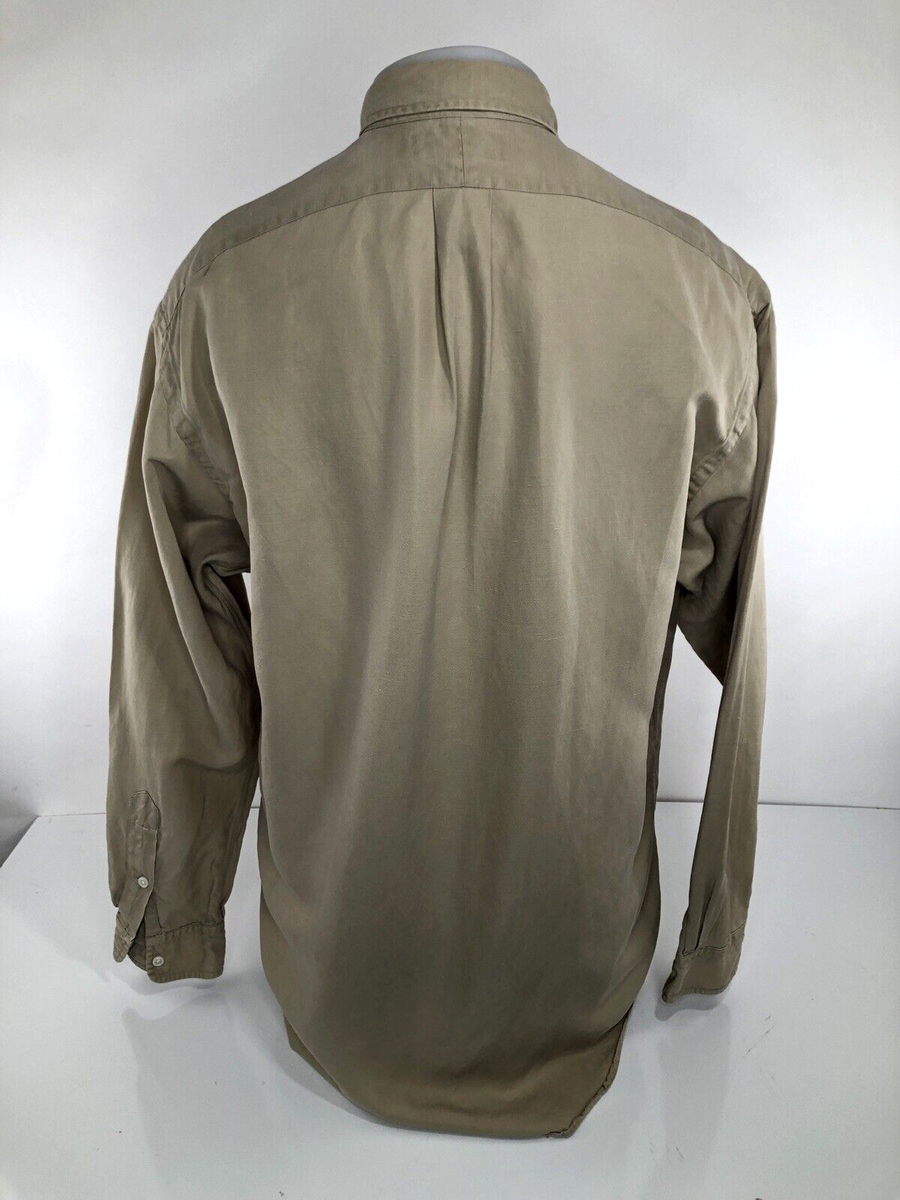 RALPH LAUREN / BLAKE - SILK / LINEN Embroidered Pony Mens Md RALPH LAUREN / BLAKE - SILK / LINEN Embroidered Pony Mens Md