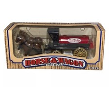 Vintage 1990 ERTL Horse And Wagon True Value Coin Bank In Box Advertising