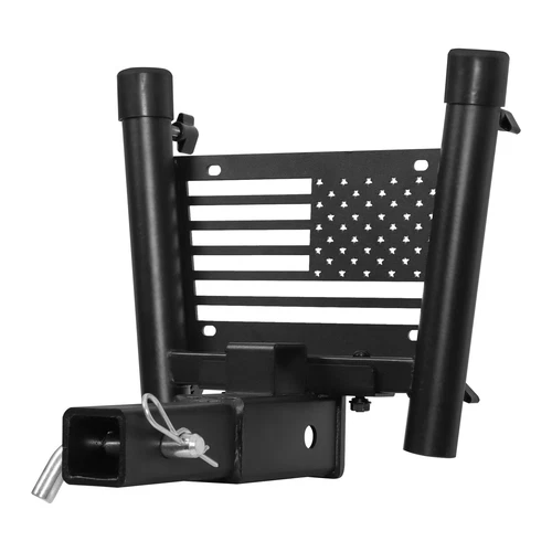 2" Hitch Mount Flagpole Holder Bracket for 2 flags Truck Car Trailer SUV RV Jeep - Picture 16 of 18