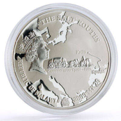 Malawi 20 kwacha Salt Routes Kyiv Yaroslav the Wise Ukraine silver
