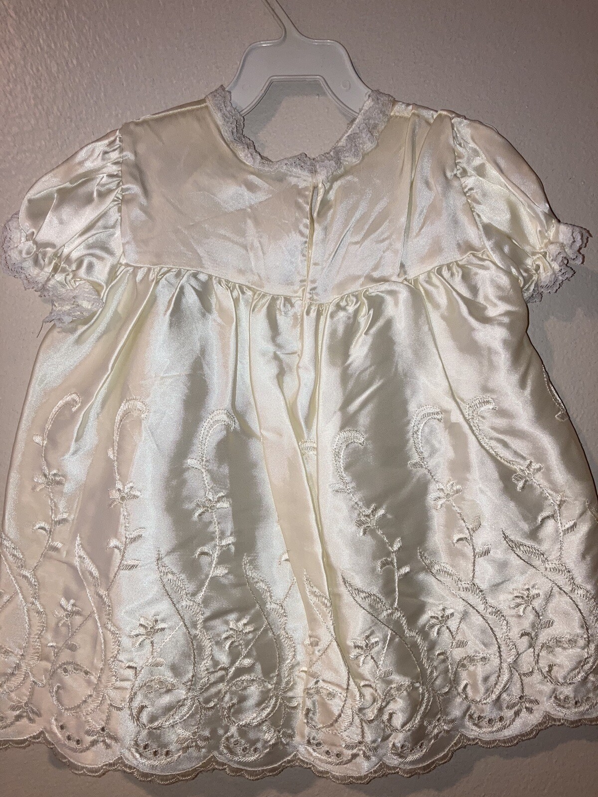 Vintage Sears Baby Girl Christening Set White Coat, D… Gem
