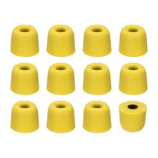 Memory Foam Earbud Tips 3mm/0.12" , 12Pcs - Medium Ear Bud Tips, Yellow