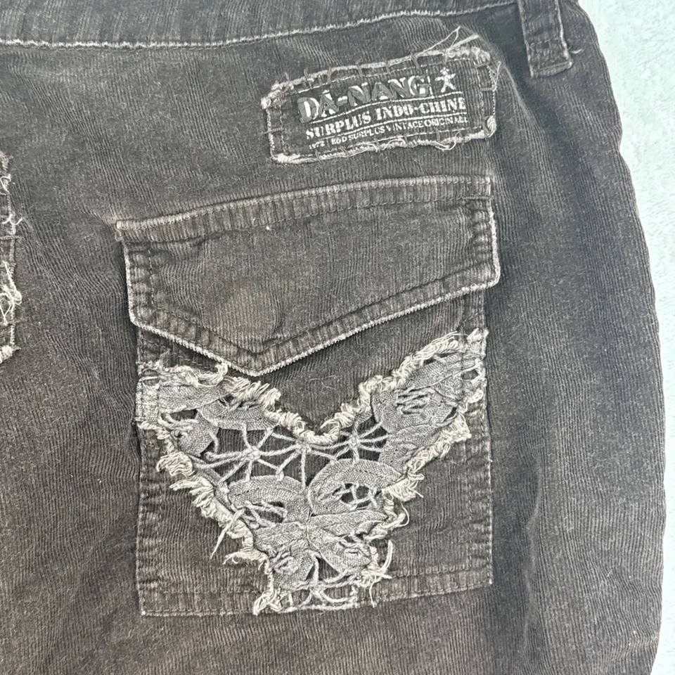 Pana corta mujer Y2K Da-Nang castaño grande Foto 4 de 4