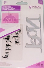 NOEL Crafters Companion Gemini Stamp And Die Set