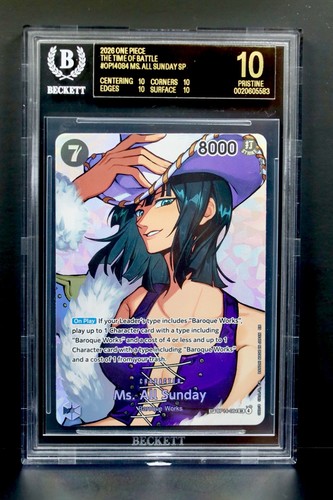 Black Label One Piece Ms. All Sunday OP14-084 The Time of Battle OP16 BGS 10 CCG
