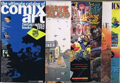6 x ULTIMATE CATALOG Fantagraphics Books Catalogs 1991-1997 Konvolut
