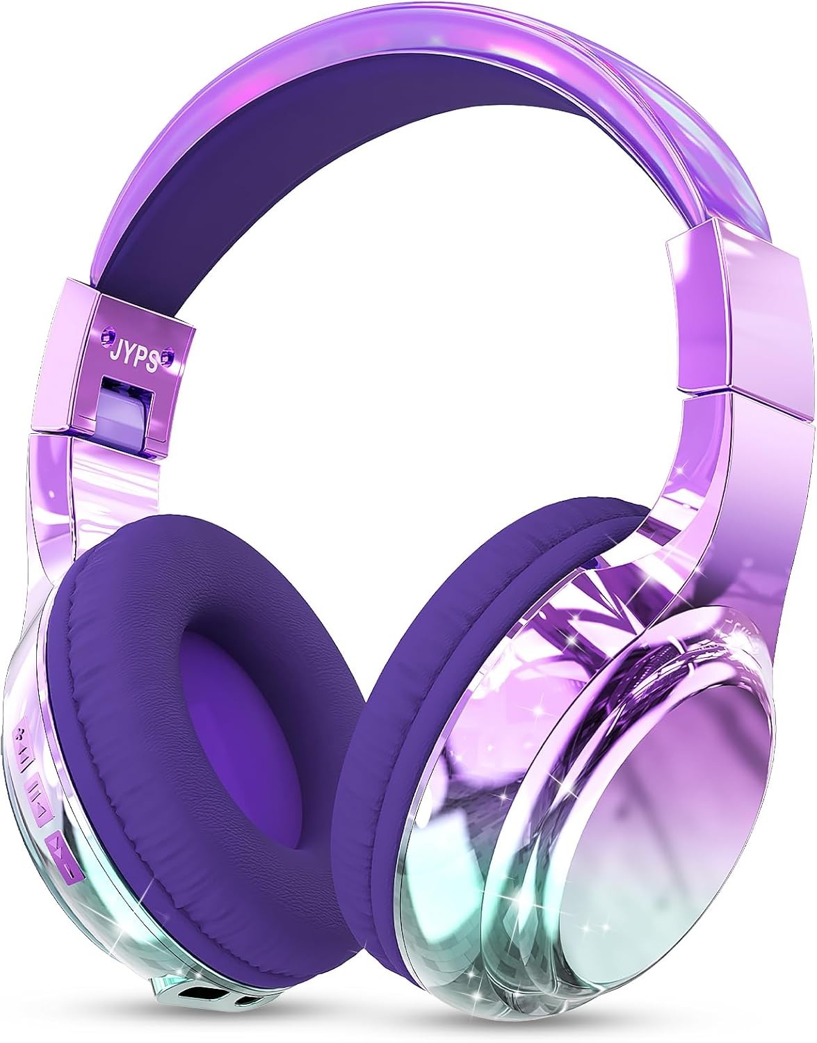 JYPS Kids Headphones Wireless,Metallic Childrens Bluetooth Headphones with Mic,