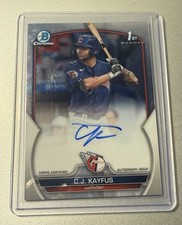 2023 C.J. KAYFUS 1st Bowman Chrome Draft Autograph Auto Rookie RC #CDA-CKA