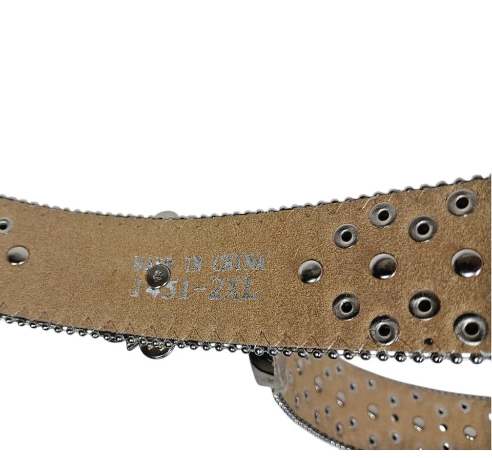 BHW Mujer Rosa Camuflaje Western Estrás Bling Vaquera Bling Cinturón 2XL 40-44" Foto 4 de 4