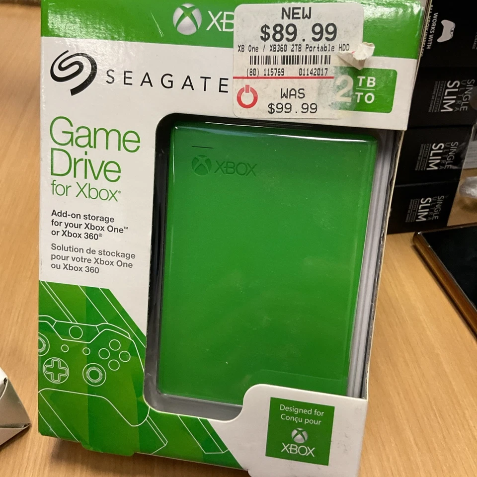 Seagate Game Hard Drive for Xbox One 2TB RARE Green BRAND NEW SEALED - Image 3 of 4