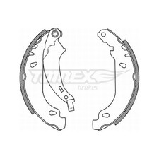 Bremsbackensatz hinten für Peugeot 206 2A/C SW 2E/K 206+ 2L | 24110820