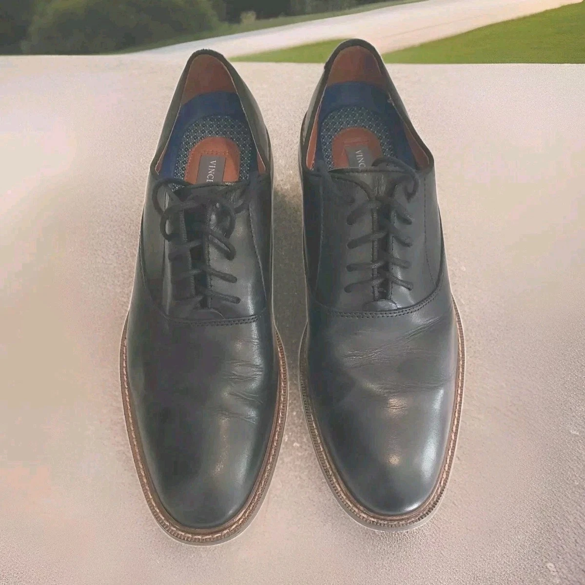 Vince Camuto Oxford Leather Upper Dress Shoes for Men for  display picture 3