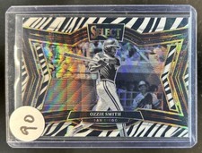 2025 Panini Select Ozzie Smith Diamond SSP Zebra Prizm #215 Padres
