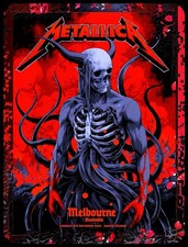 METALLICA AT MELBOURNE AUSTRALIA ??TIN POSTER ????
