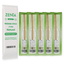 Natural Miswak Toothbrush Extra Thin Sticks - Vacuum Sealed Natural Flavor ...