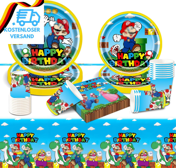 Geburtstag Partygeschirr Pappteller Kindergeburtstag- Partygeschirr Birthday Sup-image