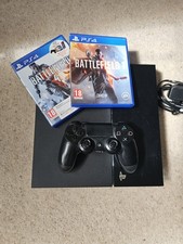 Sony PlayStation 4 PS4 500GB Black Console PAL DualShock 4, Cables & BF1 BF4