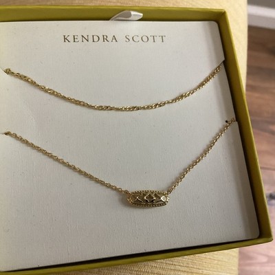 Kendra Scott Designer Emma Filigree Pendant Necklace Set 2pc - Gold