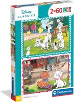 Gadget - Clementoni: Puzzle 2X60 Pz - Disney Classic -D- Clementoni