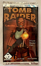 Tomb Raider Collectible Card Game Lara Croft- 8 Card Booster Pack Factory Sealed