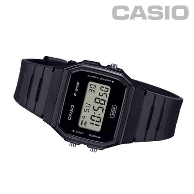 CASIO F-91WB-1A Simple Minimalist Mono Tone Face Classic Digital Watch