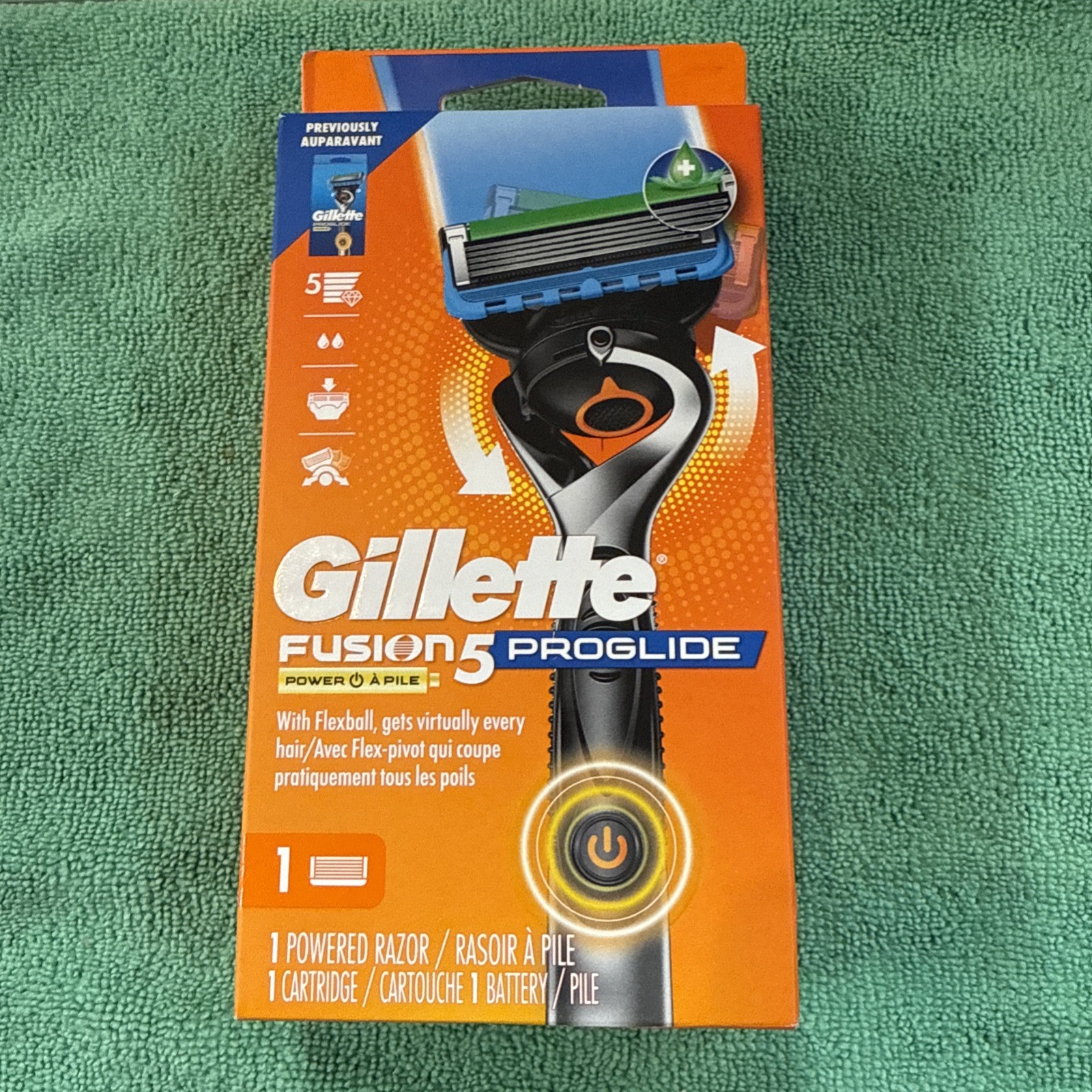 NEW Gillette Fusion 5 ProGlide POWER , 1 Razor Handle, 1 Cartridge